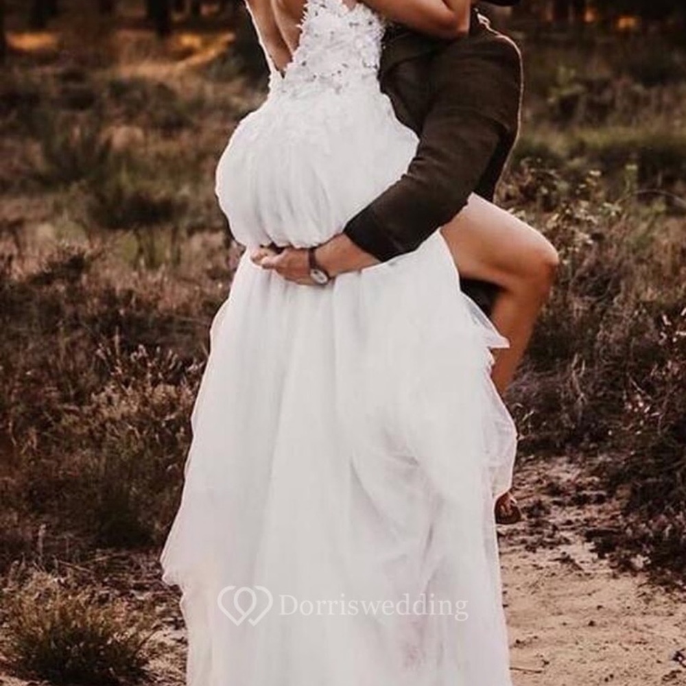 Beachy/Boho wedding dress.